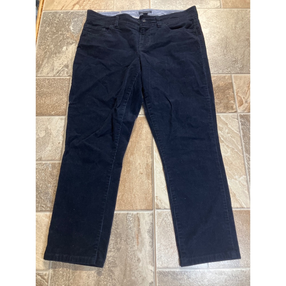 Tommy Hilfiger Mens Navy Blue‎ Corduroy Pants Straight Leg Casual Size 36x32